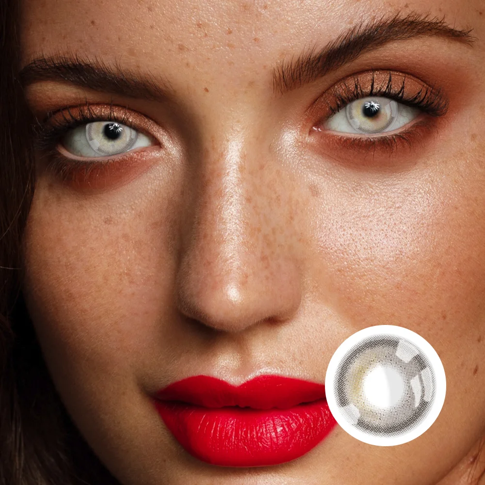NEBULALENS Alice Brown Yearly Prescription Colored Contact Lenses NEBULALENS