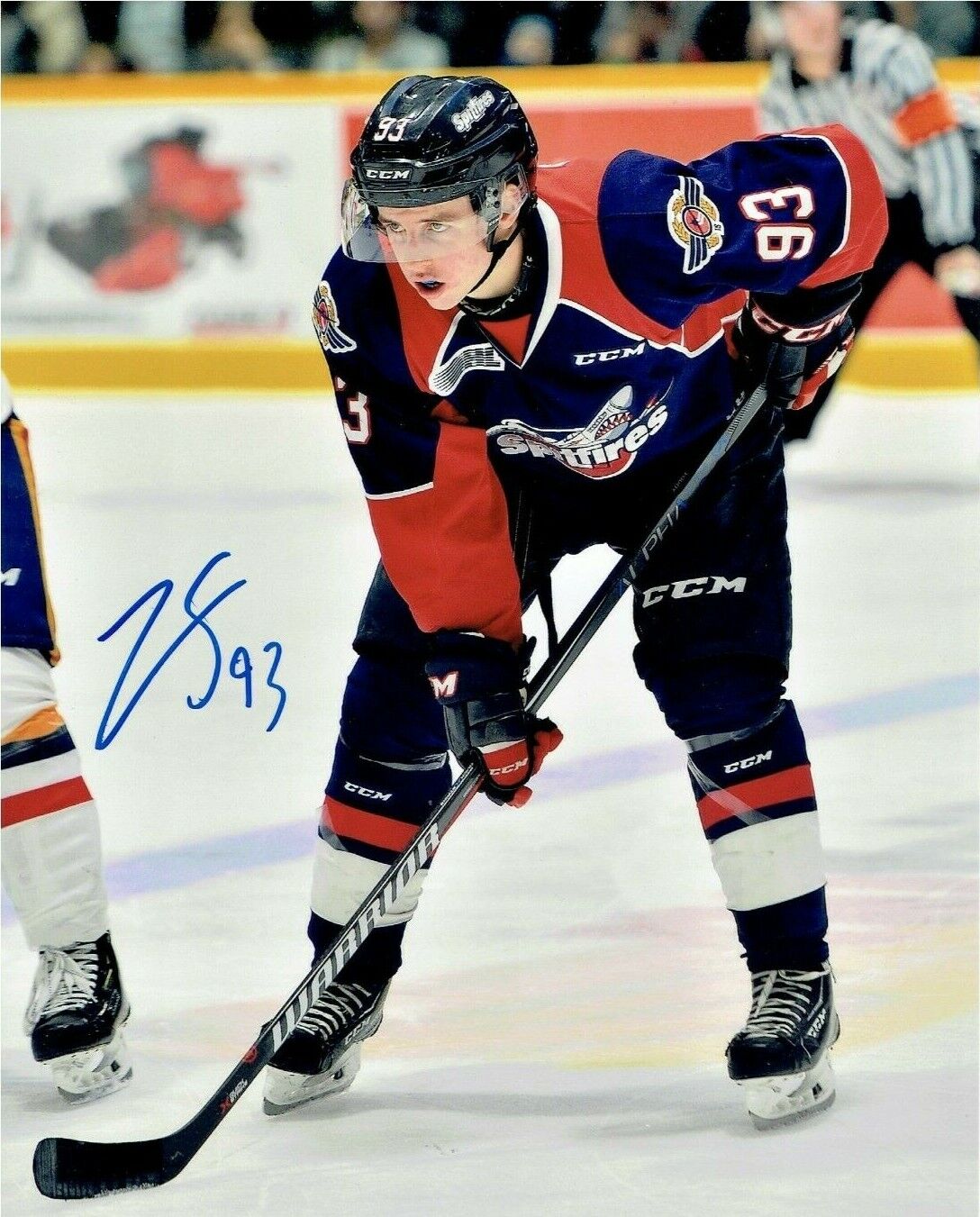 JEAN-LUC FOUDY autographed SIGNED WINDSOR SPITFIRES 8X10 Photo Poster painting #2