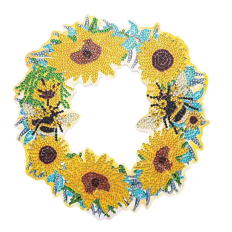 5D DIY Diamond Painting Wreath - Bee