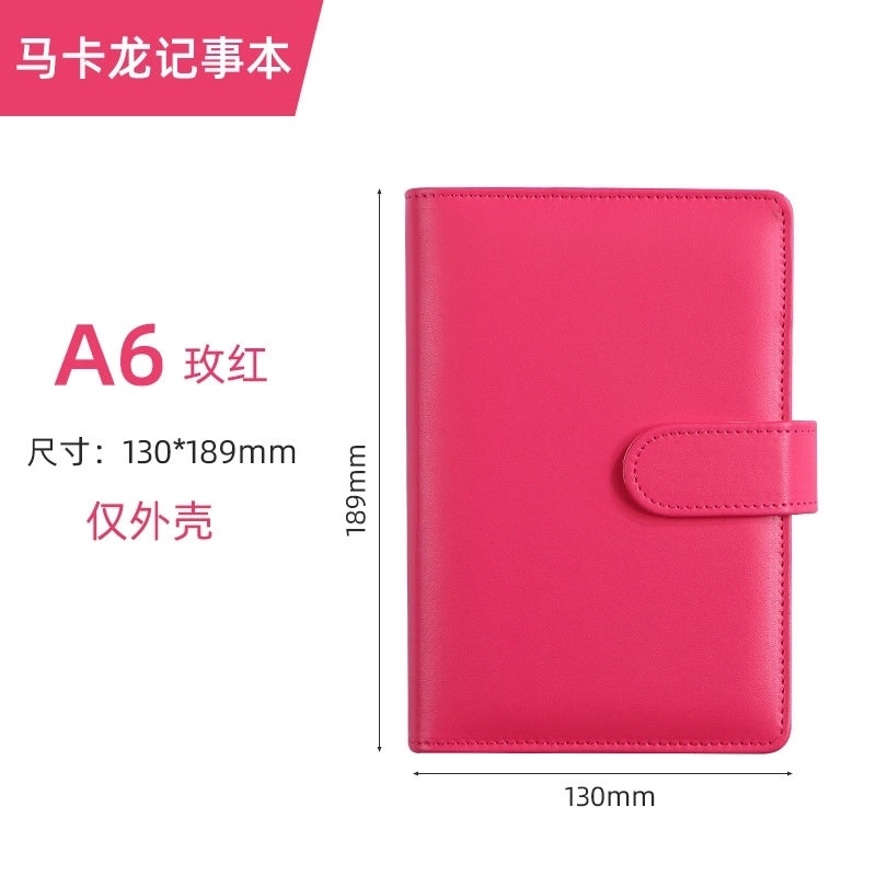 Creative Solid Color Macaron Student Stationery Loose-leaf Notebook