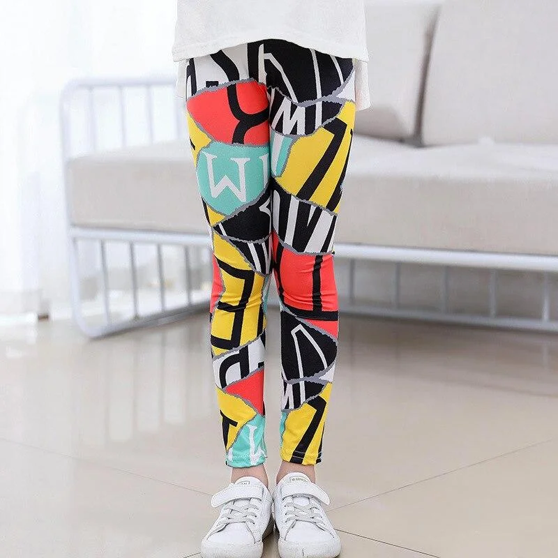 Galaxy Printing Girls Leggings Tights Pants for Girls Trousers Skinny Girl Pants 2-9Y Children's Leggings for Girl Kids Pants