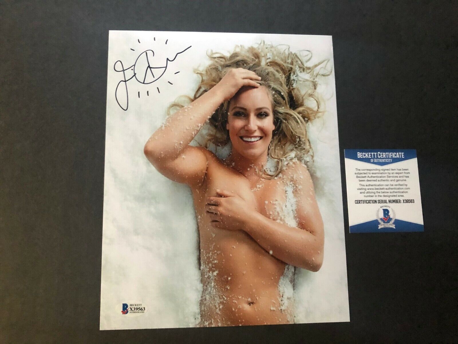 Jamie Anderson signed autographed sexy US Olympic 8x10 Photo Poster painting Beckett BAS coa