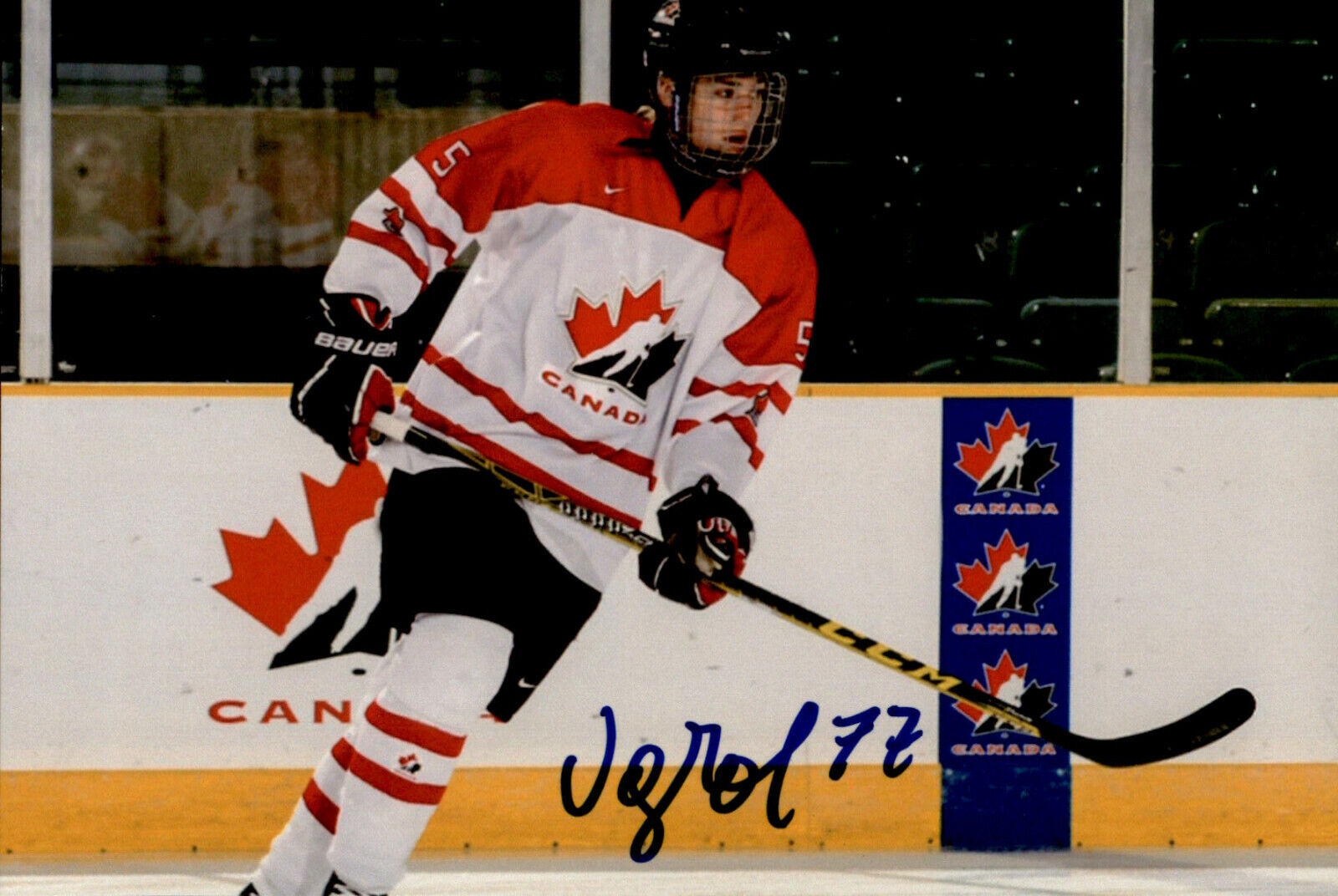 Jeremy Groleau SIGNED 4x6 Photo Poster painting TEAM CANADA / NHL DRAFT 2017 #2