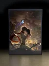 3D Decorative Paint of Light Guide Transformation Mikasa Ackerman & Eren Yeager Final Kiss with LED - Attack On Titan Decorative Painting - momo Studio