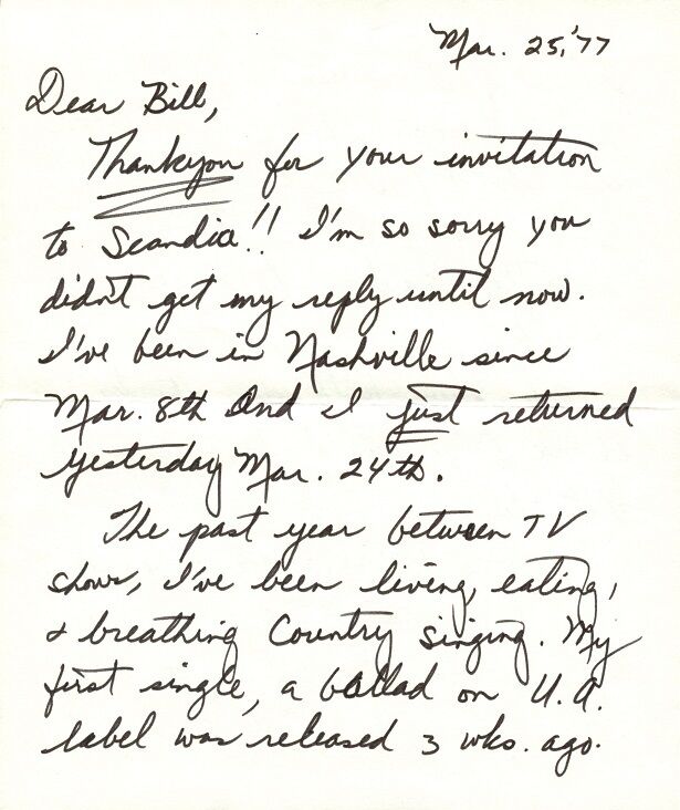 RUTH BUZZI Autograph Letter Signed