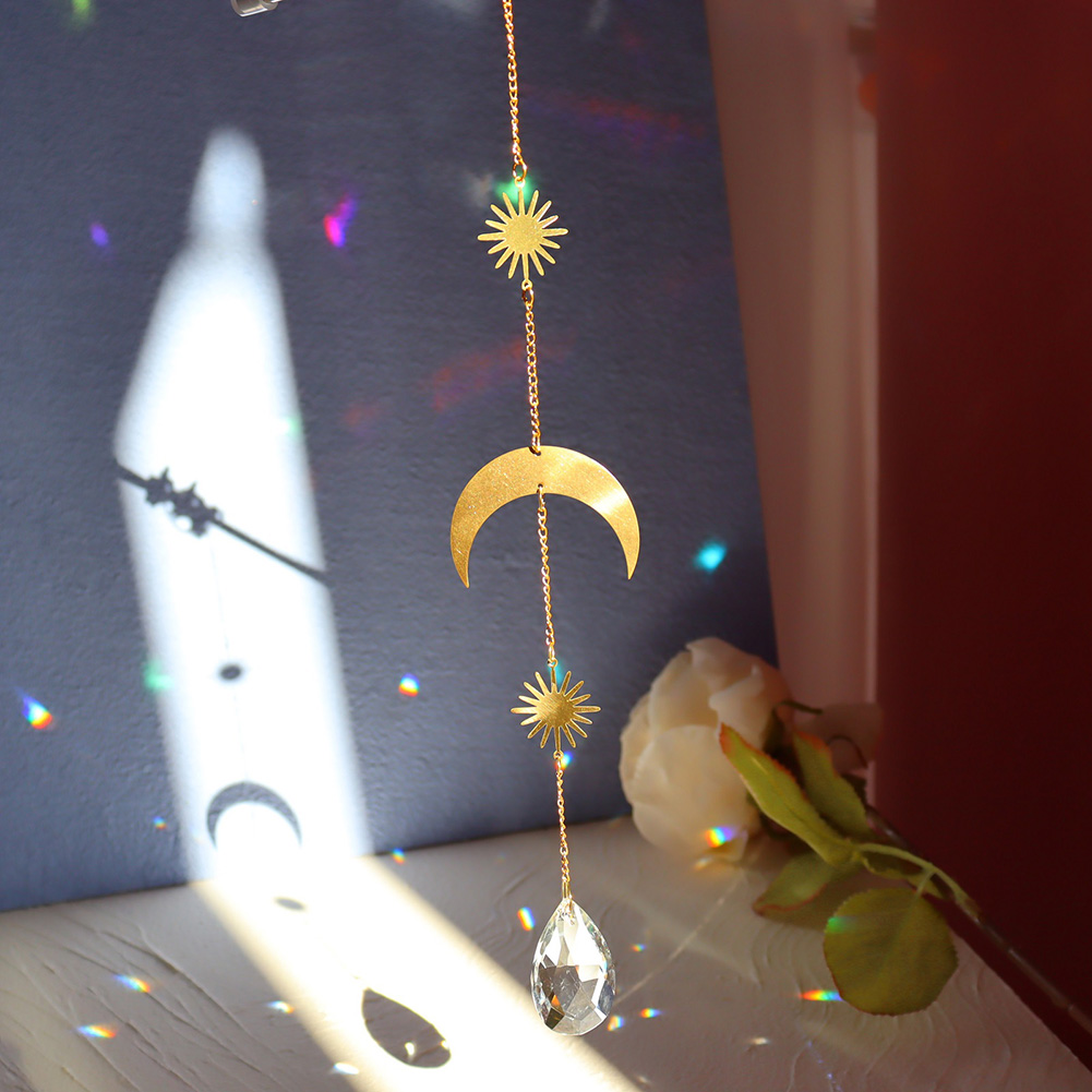 

Sun Moon - Art Crystal Suncatcher, 501 Original