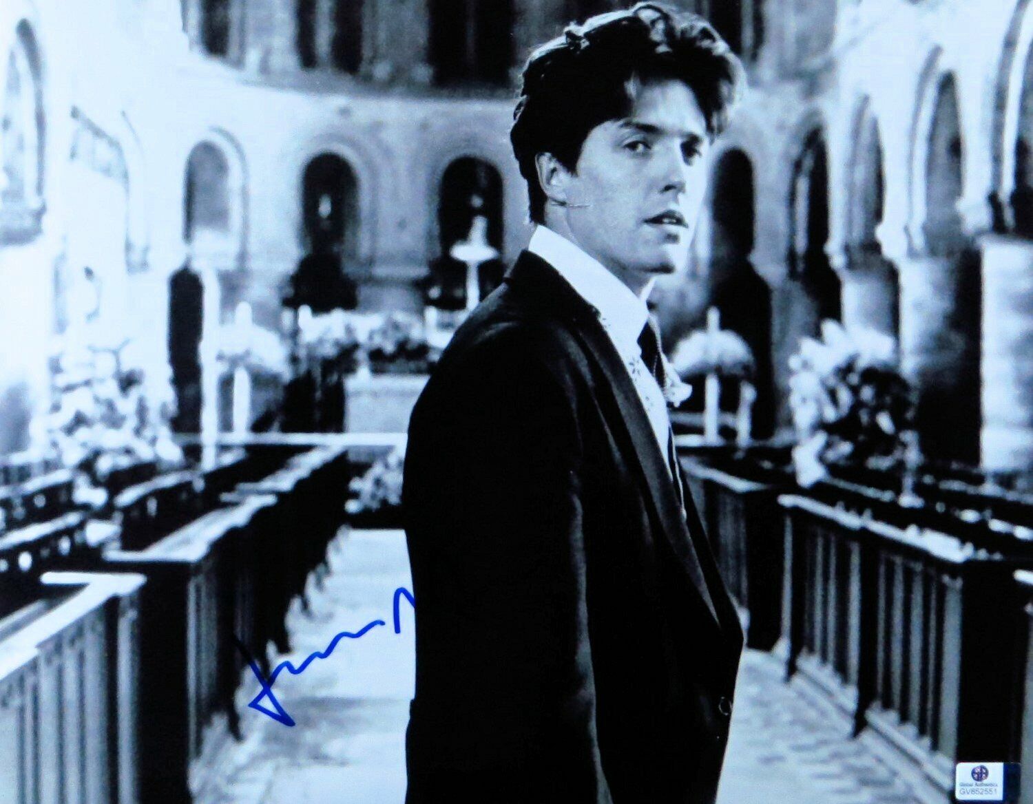 Hugh Grant Signed Autographed 11X14 Photo Poster painting Vintage B/W in Church GV852551