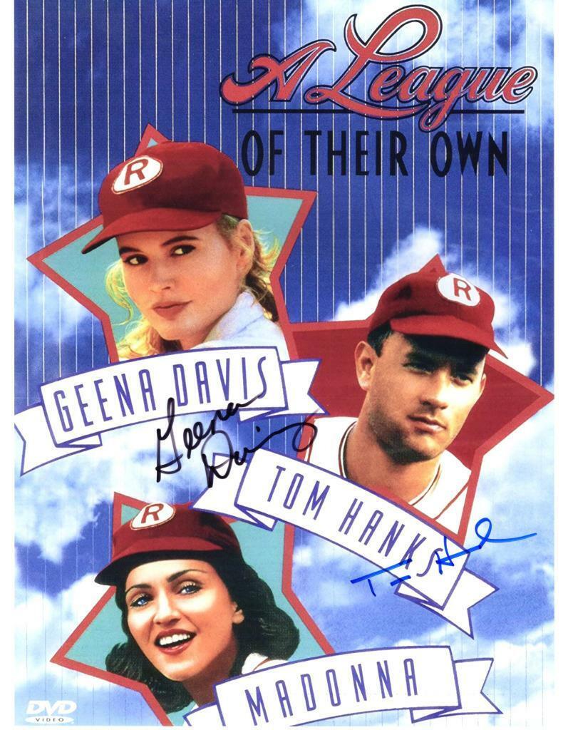 Geena Davis Tom Hanks signed 11x14 Picture autographed Photo Poster painting Nice Photo Poster painting with COA