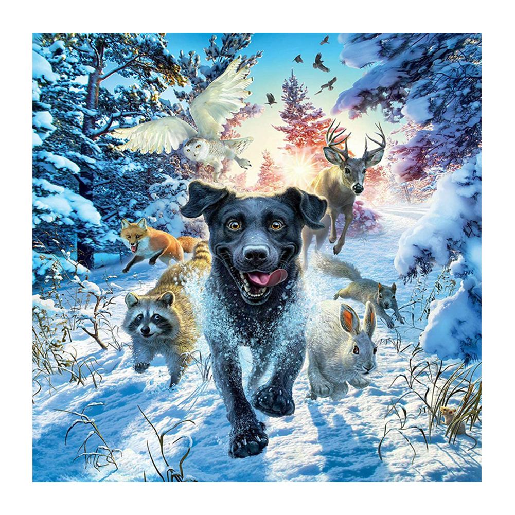 

Snow Animals-Round Drill Diamond Painting-30*30CM, 501 Original