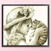 Cat - 9CT Partial Beaded Cross Stitch Kit(35x30cm)