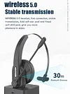 OY631 Wireless Call Center BT5.0 Noise Cancelling Headset with Microphone