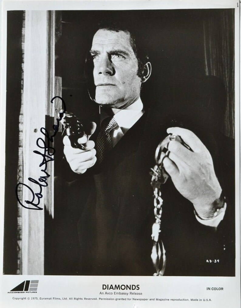 ROBERT SHAW DIAMONDS Signed Photo Poster painting wcoa