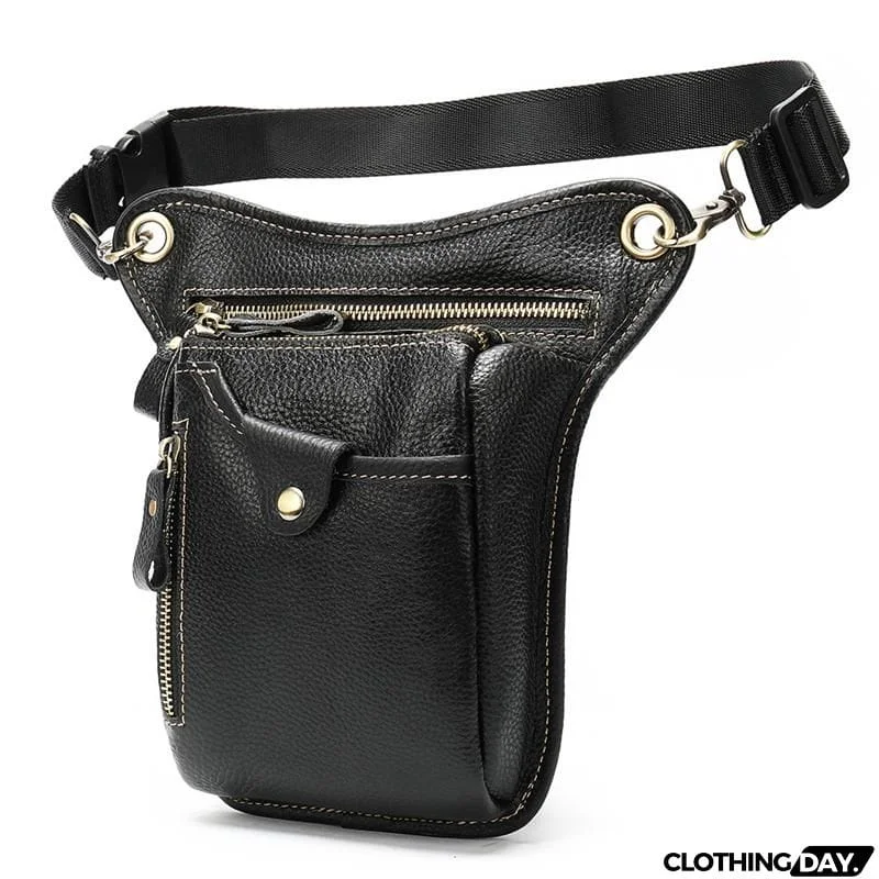 Mens Outdoor Sports Vintage Cycling Climbing Belt Bag