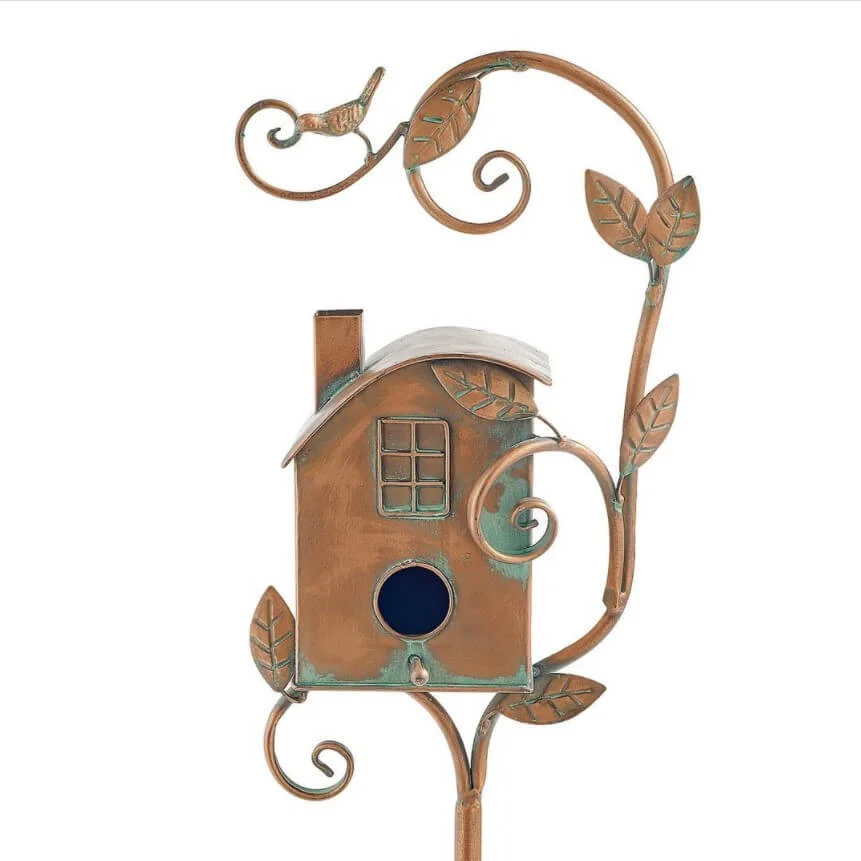（ garden upgrade）Birdhouse Garden Stakes