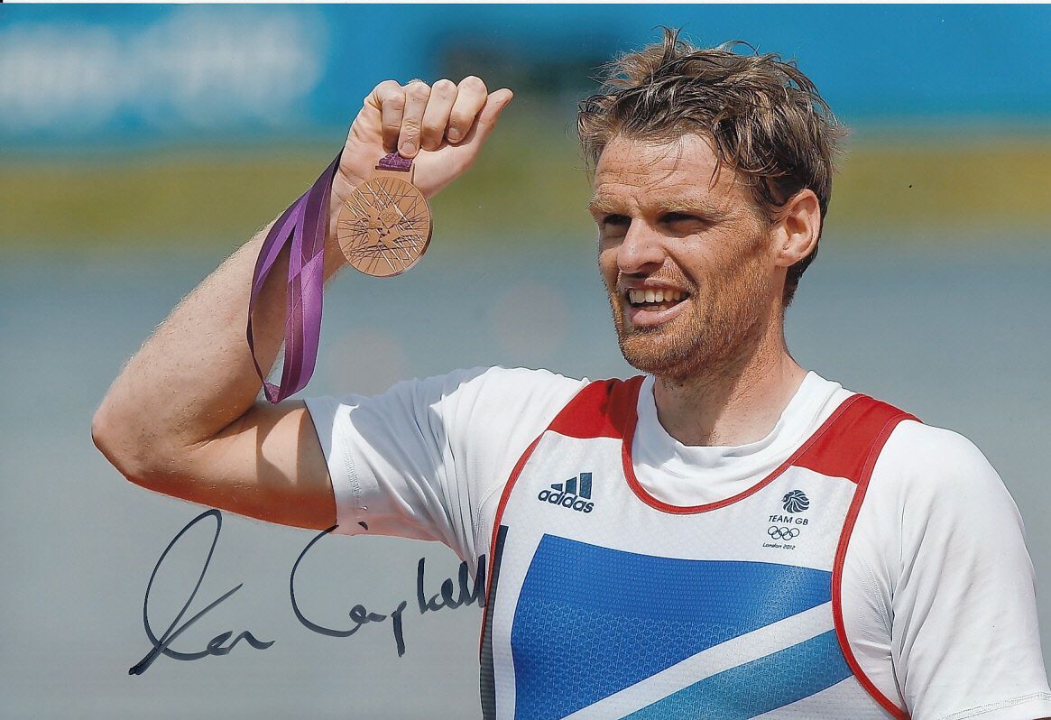 Alan Campbell Hand Signed 12x8 Photo Poster painting London Olympics 2012 Bronze Medalists 2.