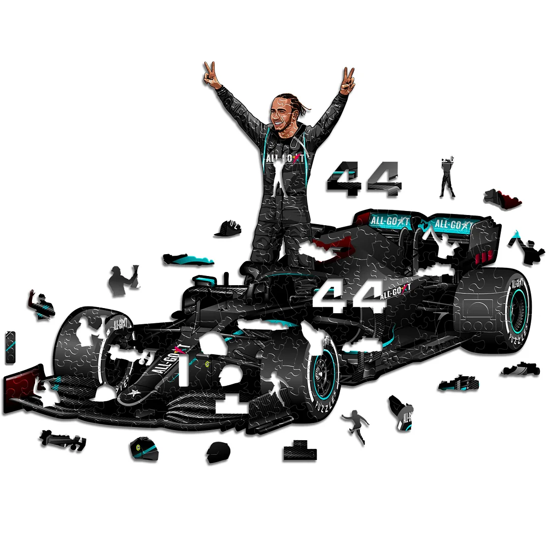 Jeffpuzzle™-All-G.O.A.T. Puzzles® - Lewis Hamilton (NEW!)