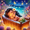 Disney-Princess Moana-18CT Stamped Cross Stitch 30*30cm/11.81*11.81in