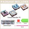 Animal Angels Holz-DIY 5D Diamantmalerei Notizbox 640 Notizbl&ouml;cke B&uuml;ro Startseite