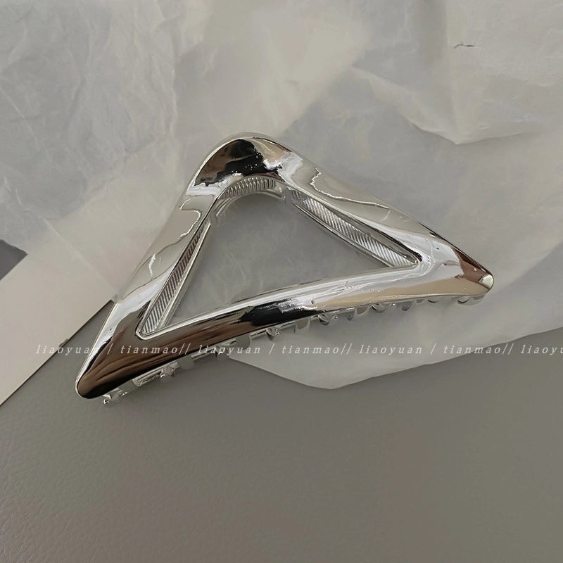 Casual Minimalist Women’s Star Solid Color Alloy Metal Hollow Out Hair Clip Hairpin Hair Claws