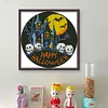 Halloween Haunted House-11CT Stamped Cross Stitch 24*24cm/9.45*9.45in