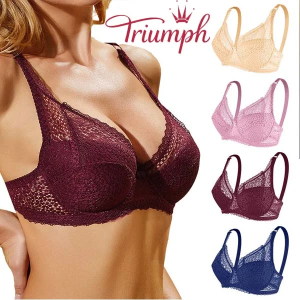 TRIUMPH - 3-dijelni set 💥Čipkasti bešavni grudnjak [75C-105E]