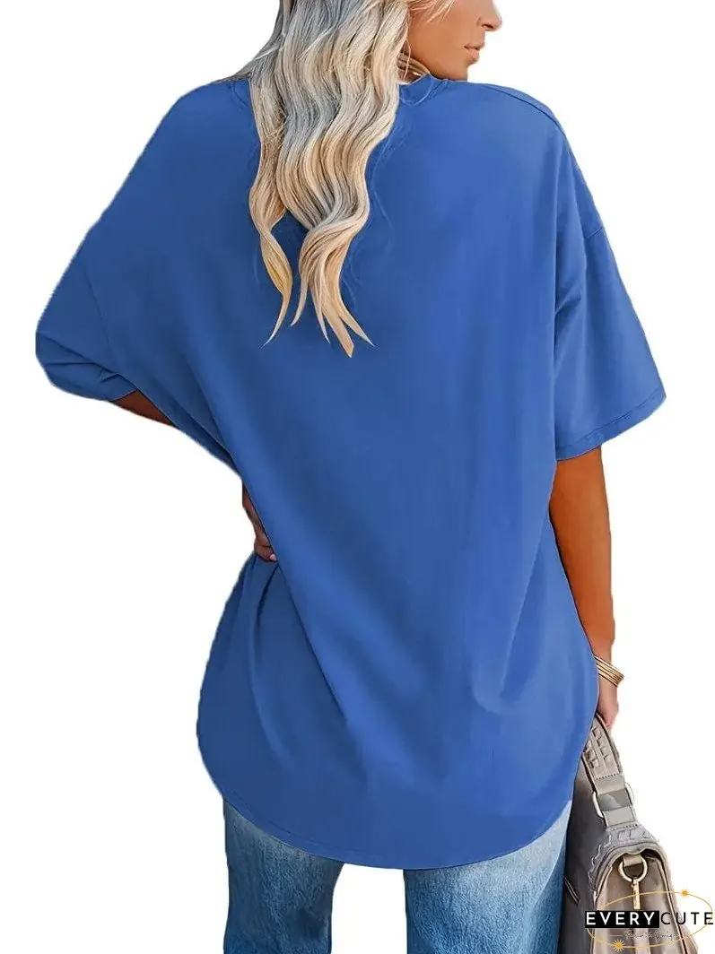 Loose Fit Casual Summer Tunic Top
