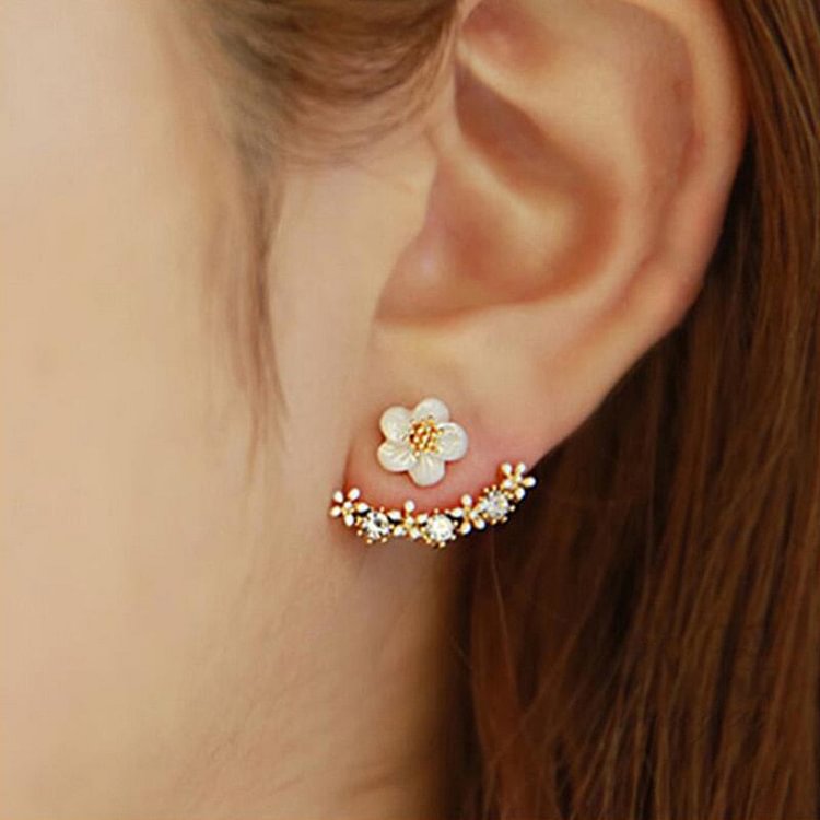 YOY-New Cute Small Daisy Flowers Stud Earrings