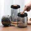 Airtight Glass Food Storage Jars - Transparent, Sealed, Moisture-Proof, and Vacuum Containers for Coffee Beans, Available in 500/900/1200/1800ml - Essential Home Supplies