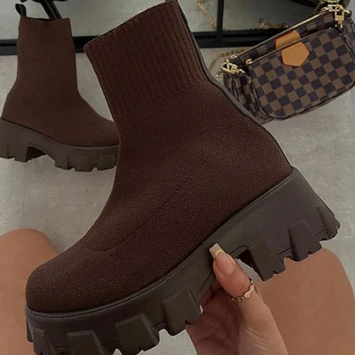 Autumn Winter Thick-soled Casual Short Boots