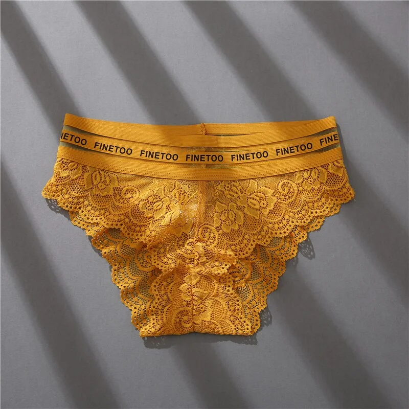 Lace Panties Women Underwear Floral Perspetive Middle Waist Panties Sexy Lingerie Female Lace Pantys Mesh Female Seamless Briefs