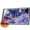 5D diy volle quadratische Bohrmaschine Diamantmalerei Katze Kit Wohnkultur Kunst 65x45cm