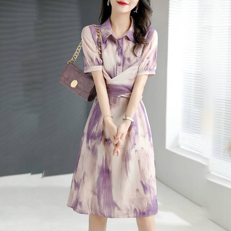 Tie-Dye A-Line Dresses QueenFunky