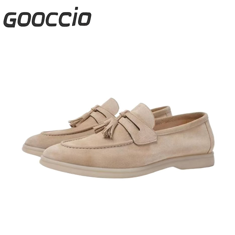NJ181 Suede Calf-Skin Moccasins For Men GOOCCIO  
