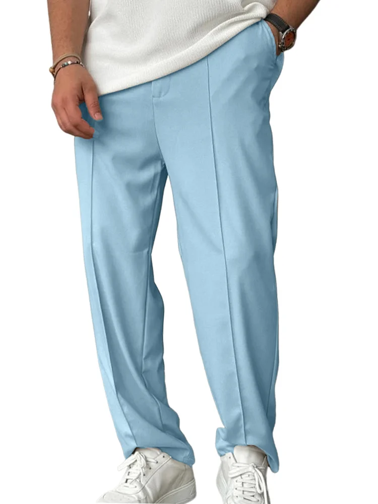 Men's Casual Daily Solid Color Straight Leg Sweatpants