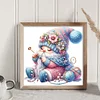 Gnome Knitting A Sweater-11CT Stamped Cross Stitch 45*45cm/17.72*17.72in