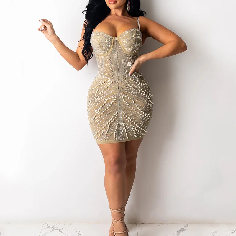 Sequins Bodycon Slim Mini Dress