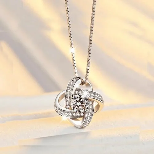 Last Day 49% OFF - A Gift your Daughter will always Remember- Love Knot Pendant