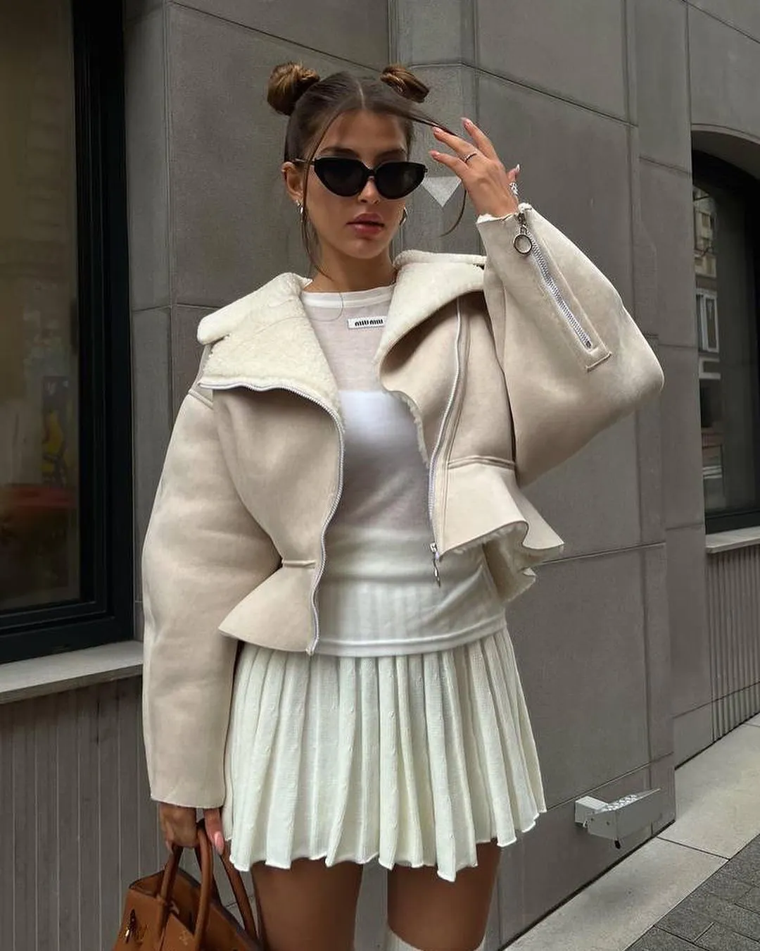 Nigikala Nigikala Autumn And Winter New Short-Term Collar Fashion Korean Version Of Women's Long-Sleeved Pure Color Coat