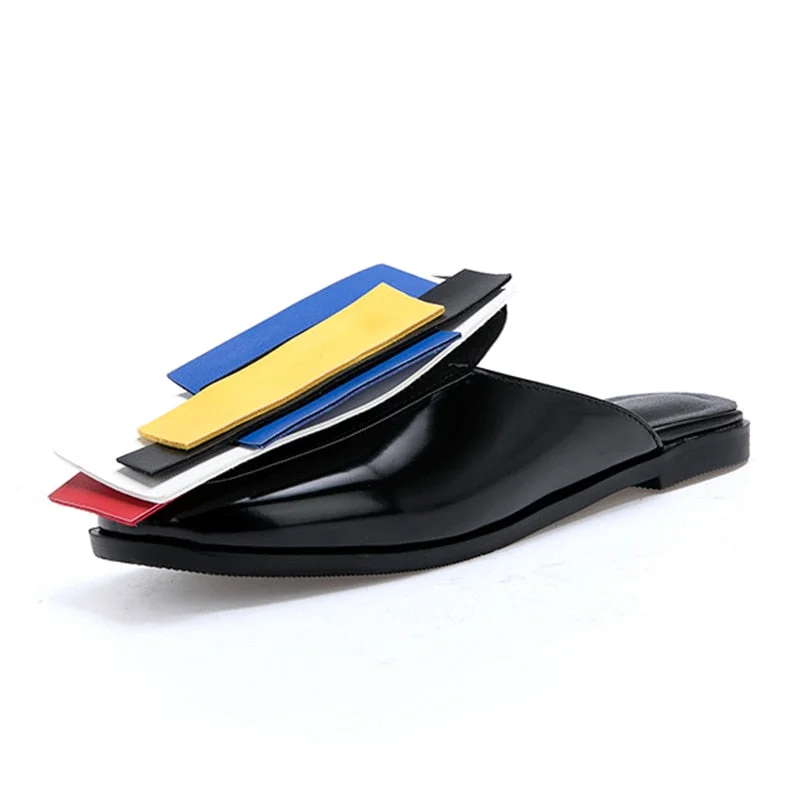 BONJOMARISA Brand Colored Flats Women Spring 2020 Large Size 32-43 Hot Sale Casual Low Heels Women Shoes Woman Slip-on Date Shoe