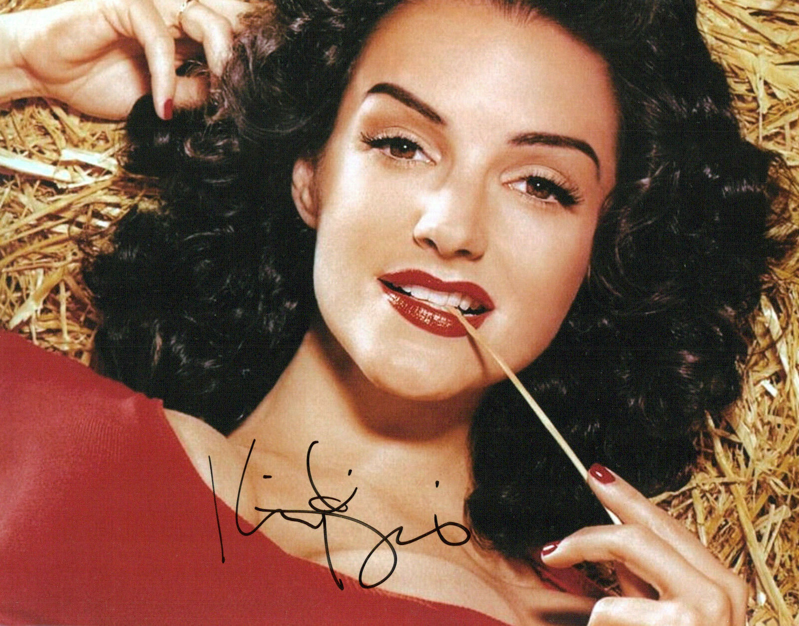 Kristin Davis glamour shot autographed Photo Poster painting signed 8x10 #11