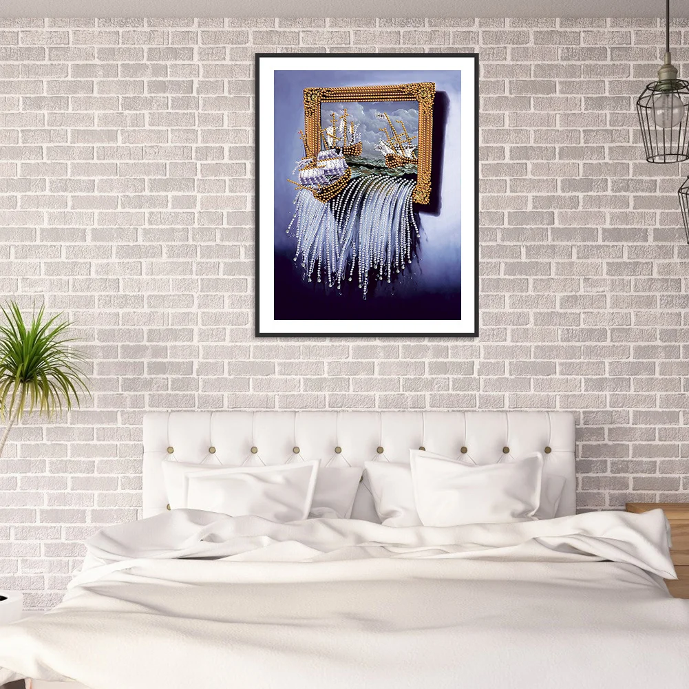 Diamond Painting - Special Shaped Drill - Waterfall(30*40cm)