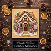 (25x25cm)DIY Pearl Painting Xmas Framed Handmade Pearl Material Art Kit Living Room Decor