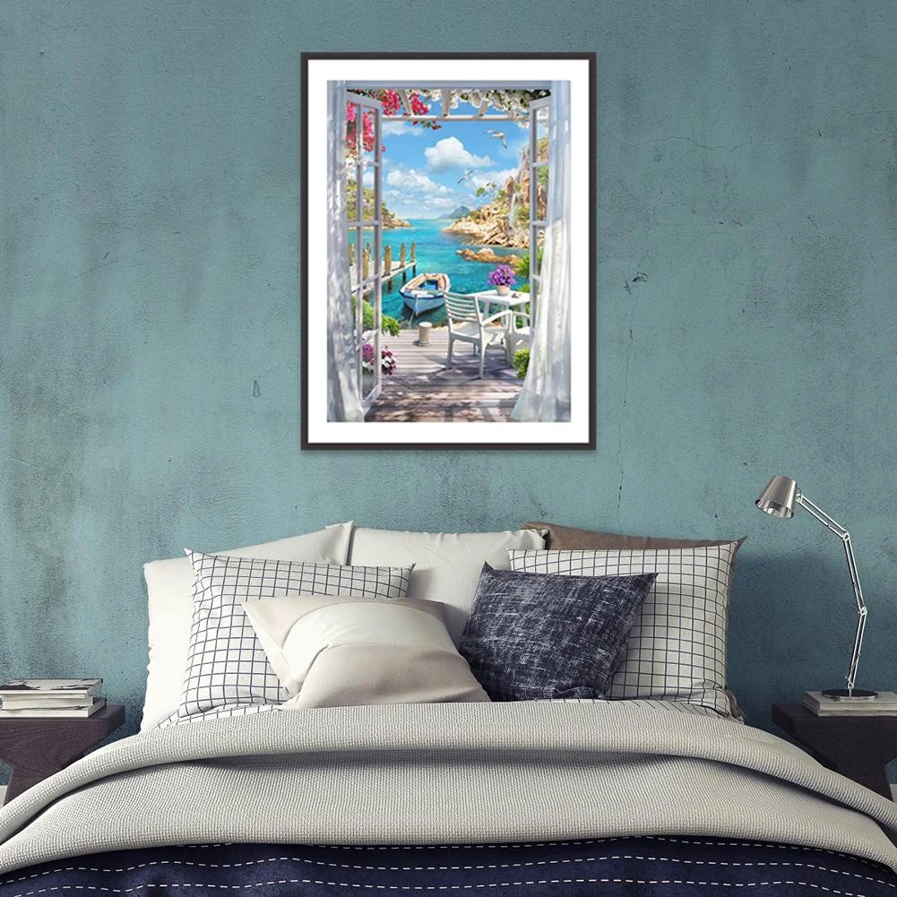 Diamond Painting - Full Round Drill - Lakeside Scenery(30*40cm)