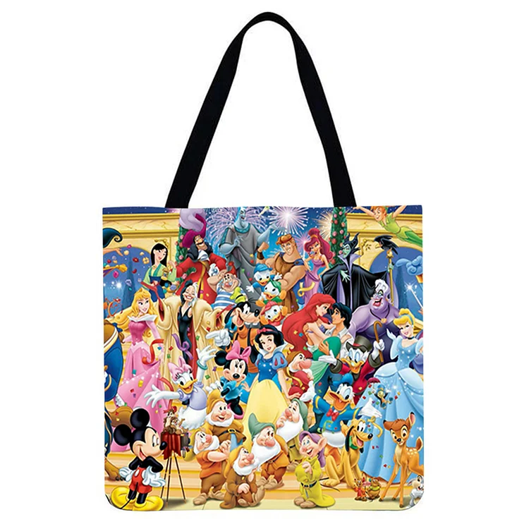 Cartoon Anime - Linen Tote Bag