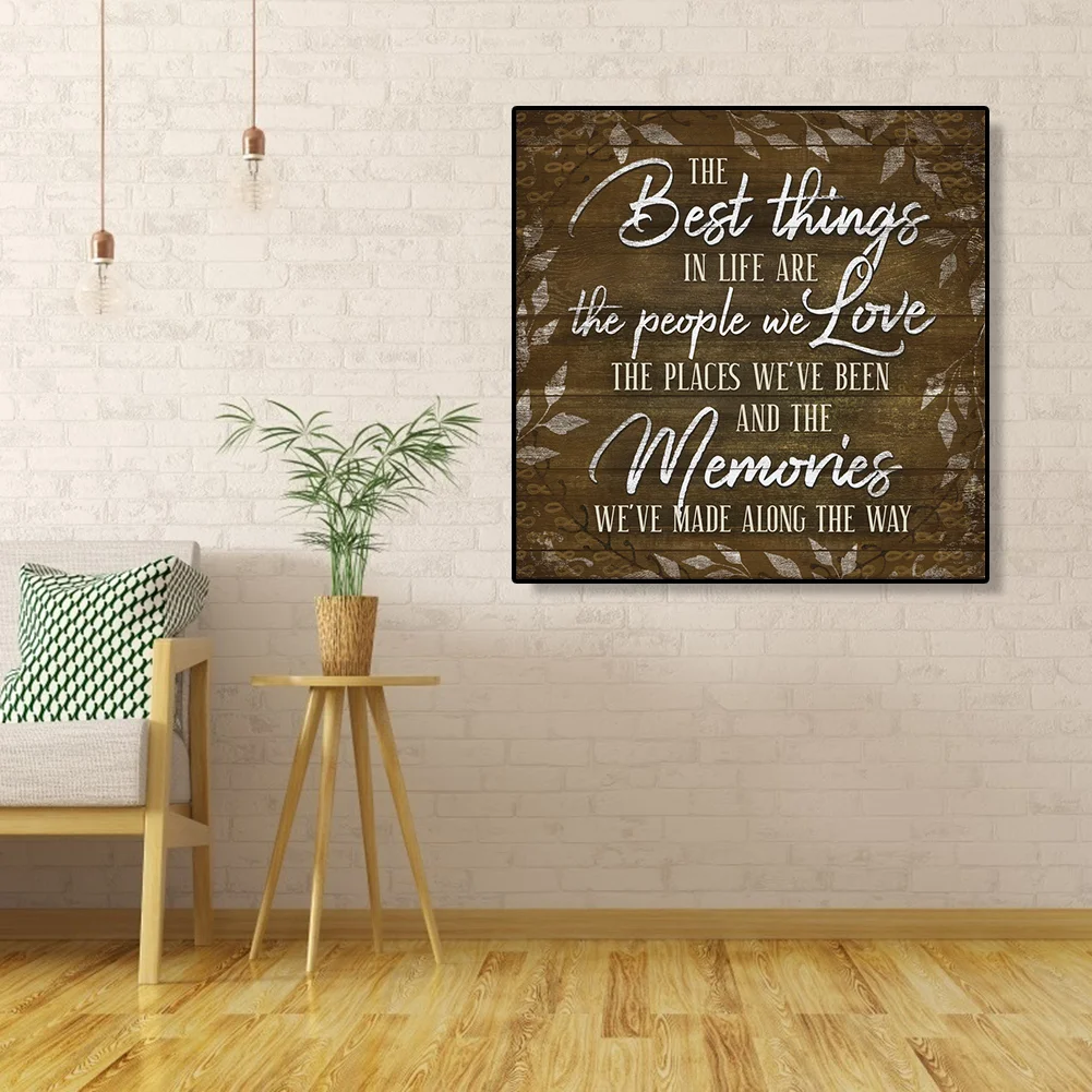 Diamond Painting - Full Round Drill - Letters(30*30cm)