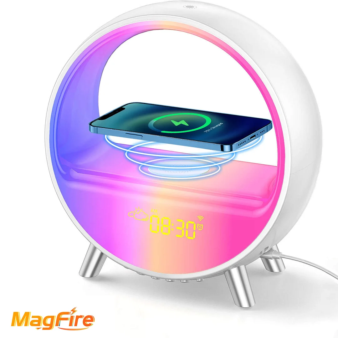 Magfire White Noise Wireless Charger with Alarm Clock