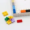 Sunflower DIY Building Block Photo Frame Kit,Creative Handmade Assembled Photo Frame Handmade Craft Gift Home Tabletop Display Decor