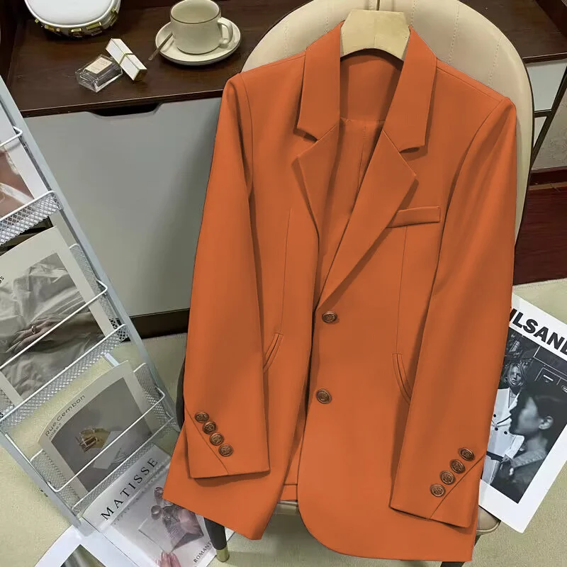 Toloer Toloer Suit Jacket Female In 2024 Autumn New Design Sense Fashion Versatile Temperament Single Breasted Small Suit Female-Outfit Ideas