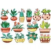 2pcs Diamonds Painting Cactus Stickers Home Decor