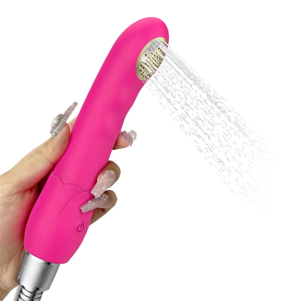 Rose Squirting Dildo Vibrator G Spot Clitoral Stimulator With 10 Playful Vibrating Modes